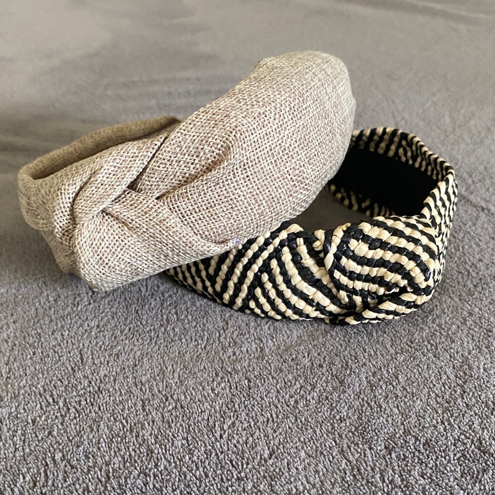 Stylish Tan and Black Headbands
